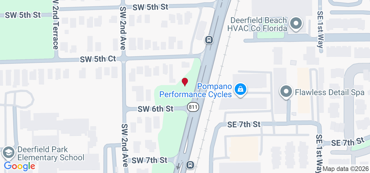 Map of where space is available in Deerfield Beach