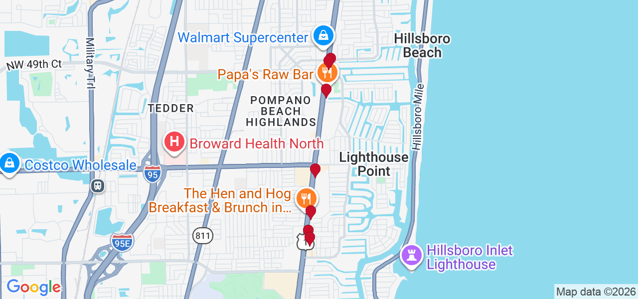 Map of where space is available in Lighthouse Point