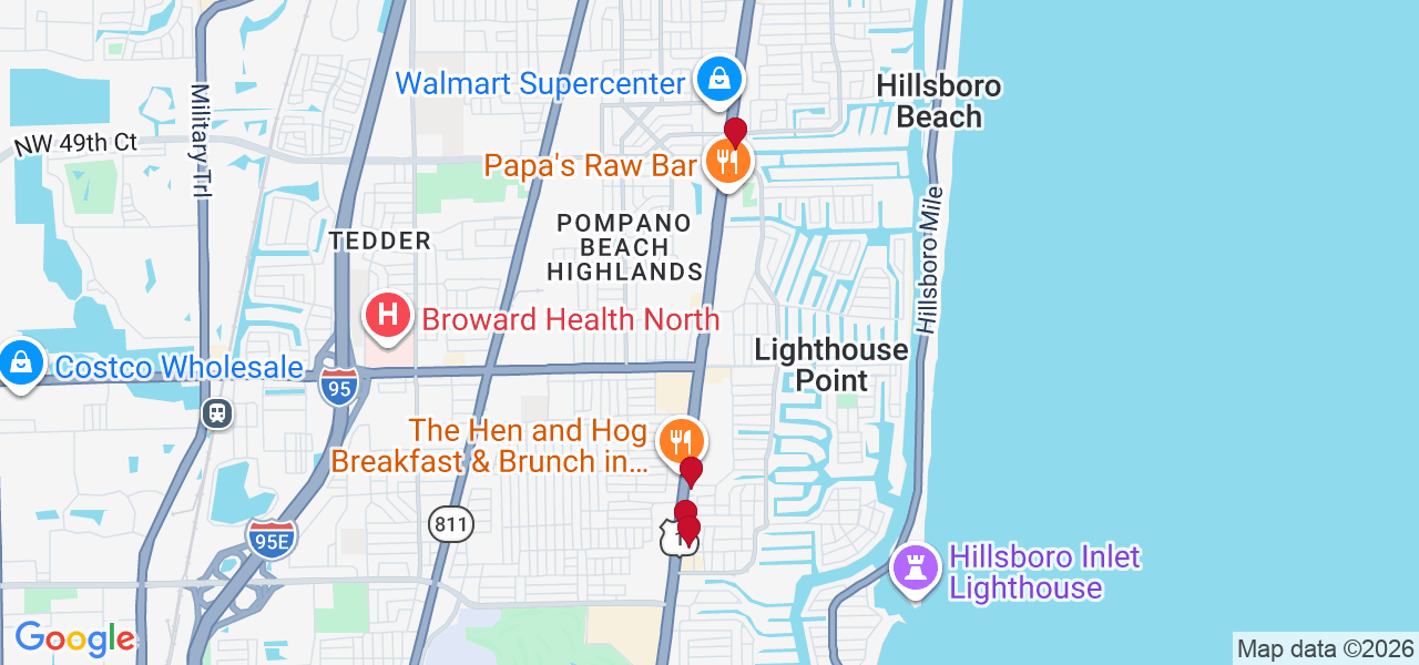 Map of where space is available in Lighthouse Point