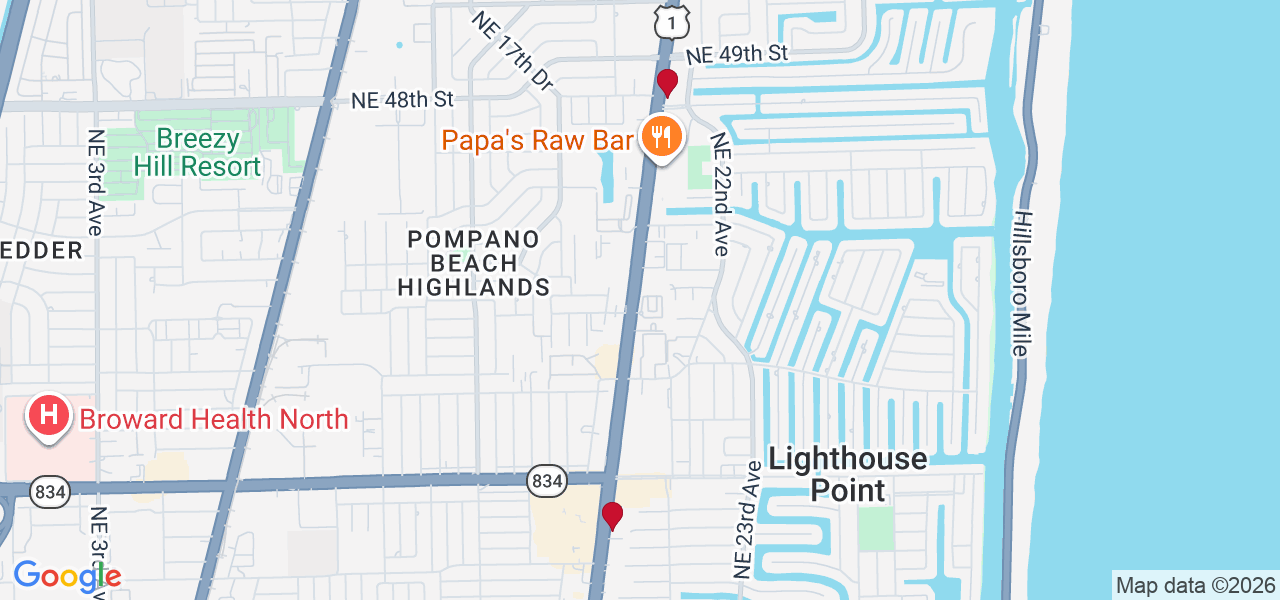 Map of where space is available in Lighthouse Point