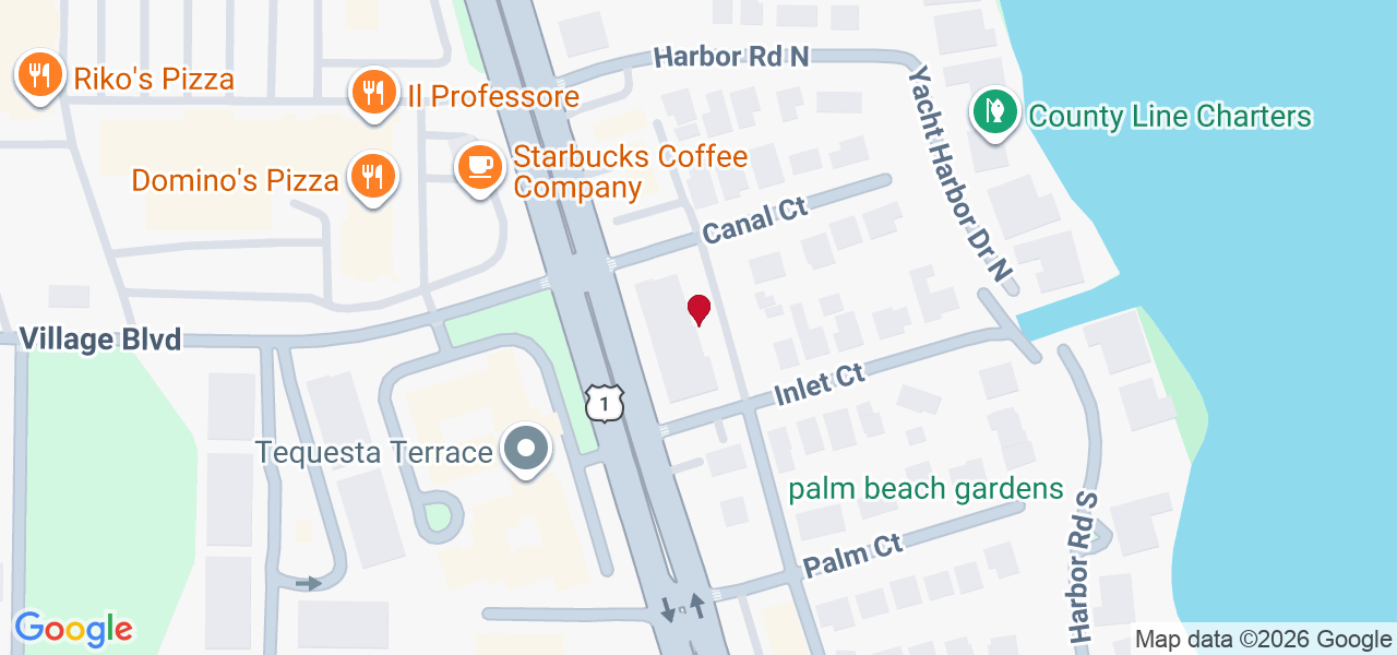 Map of where space is available in Tequesta