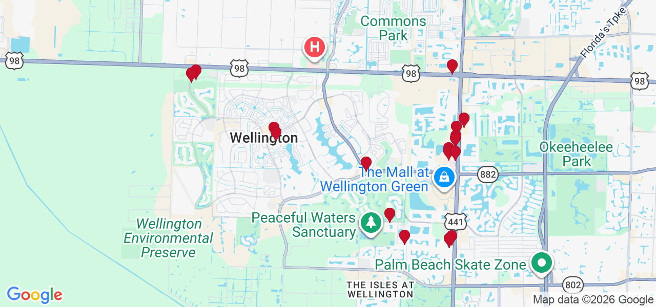 Map of where space is available in Wellington