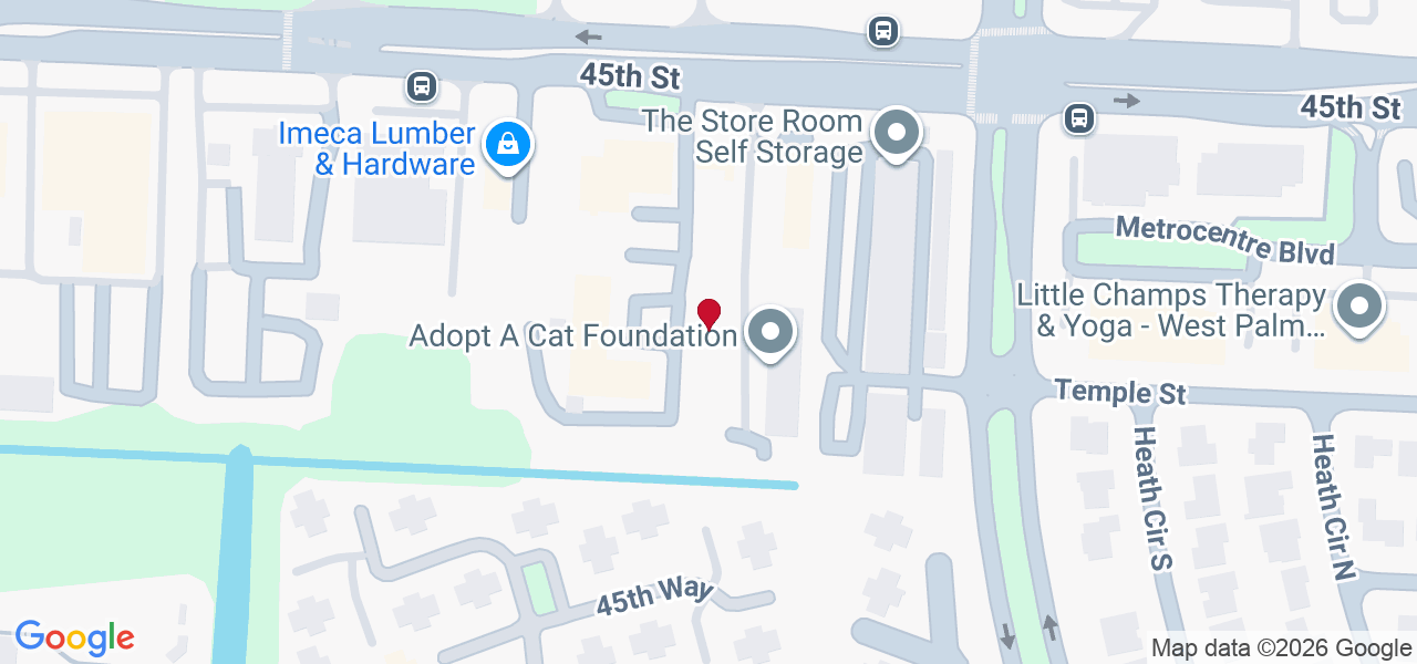 Map of where space is available in West Palm Beach